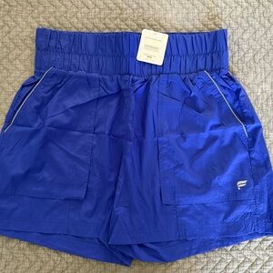 Fabletics Electric Blue Athletic Shorts with Pockets